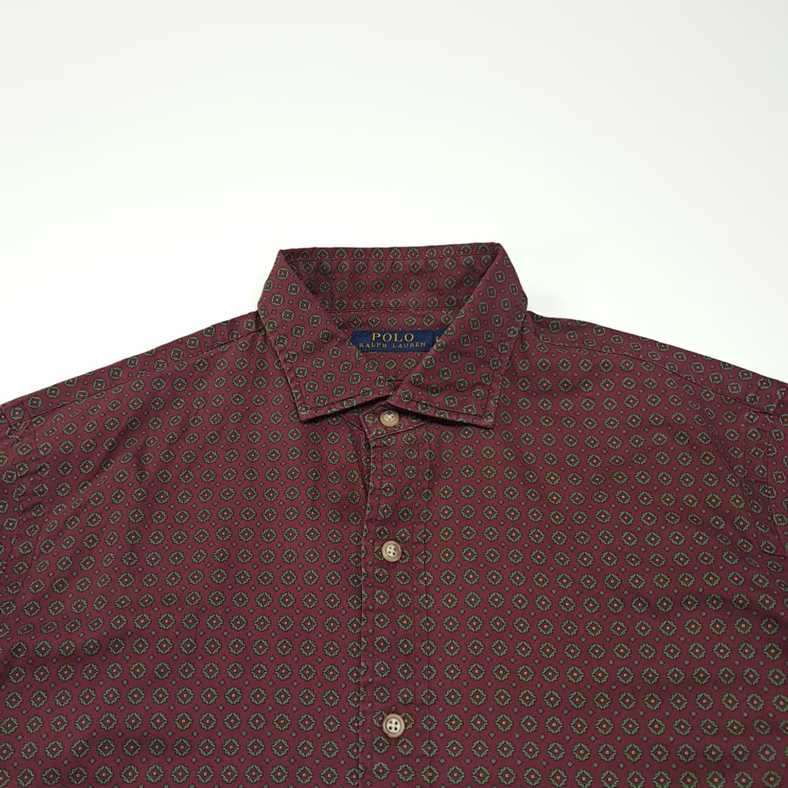 CK131 L 폴로 90s 메달리온 버건디 셔츠 남방 상품이미지2