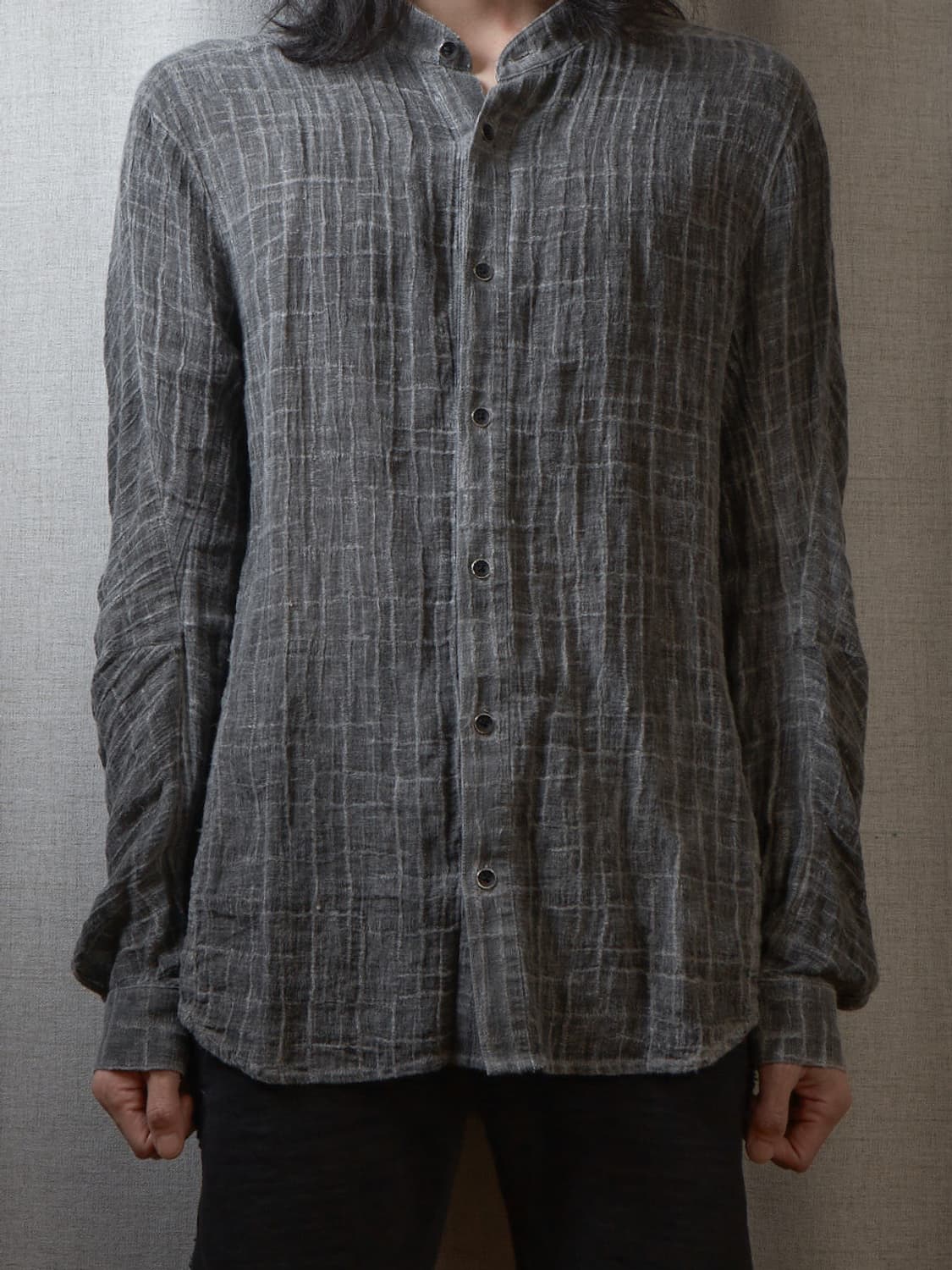 D.hygen 리넨 카라리스 셔츠 상품이미지7