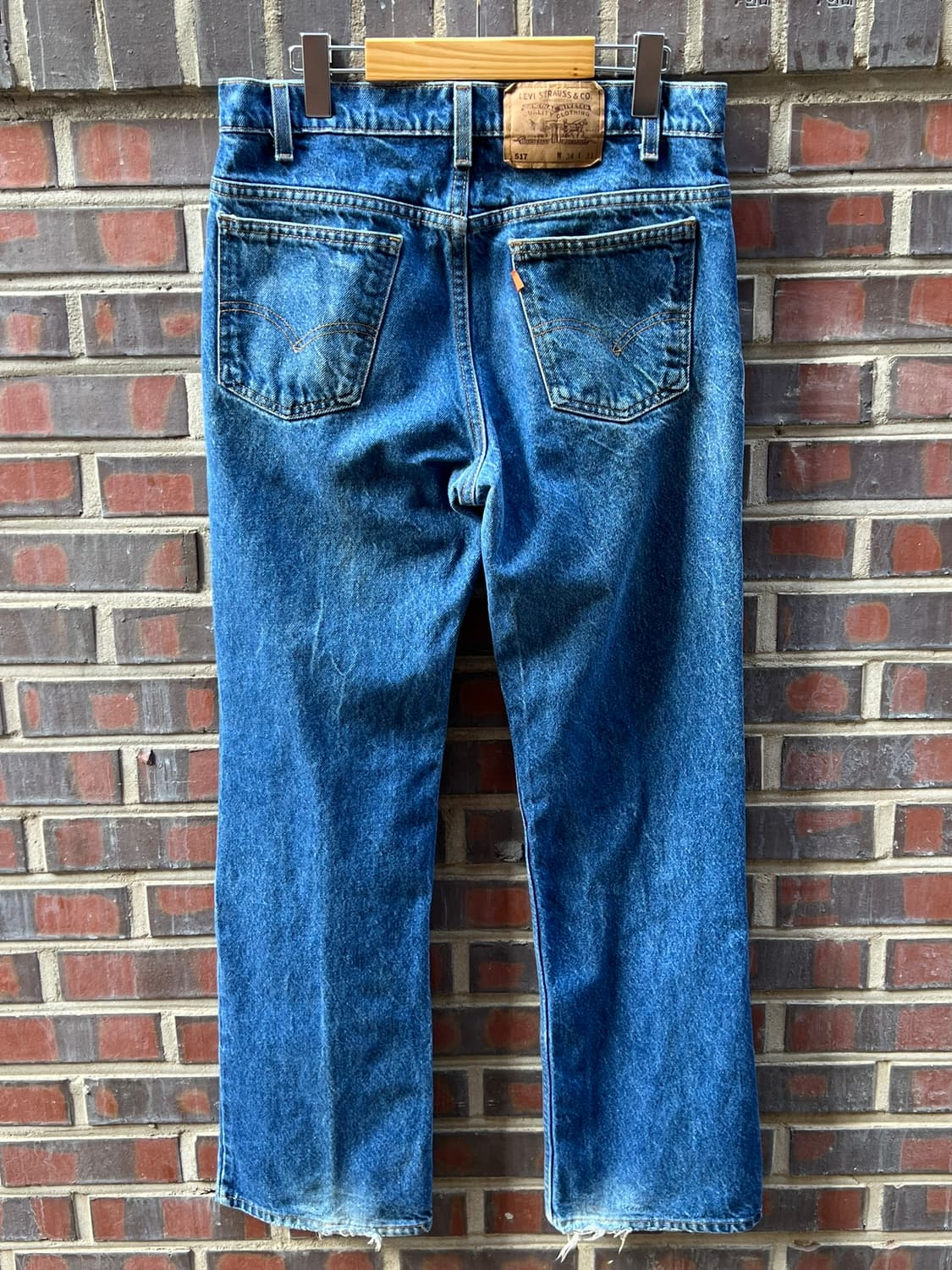 90's [34x31] 리바이스 517 USA 오렌지탭 부츠컷 데님 상품이미지8