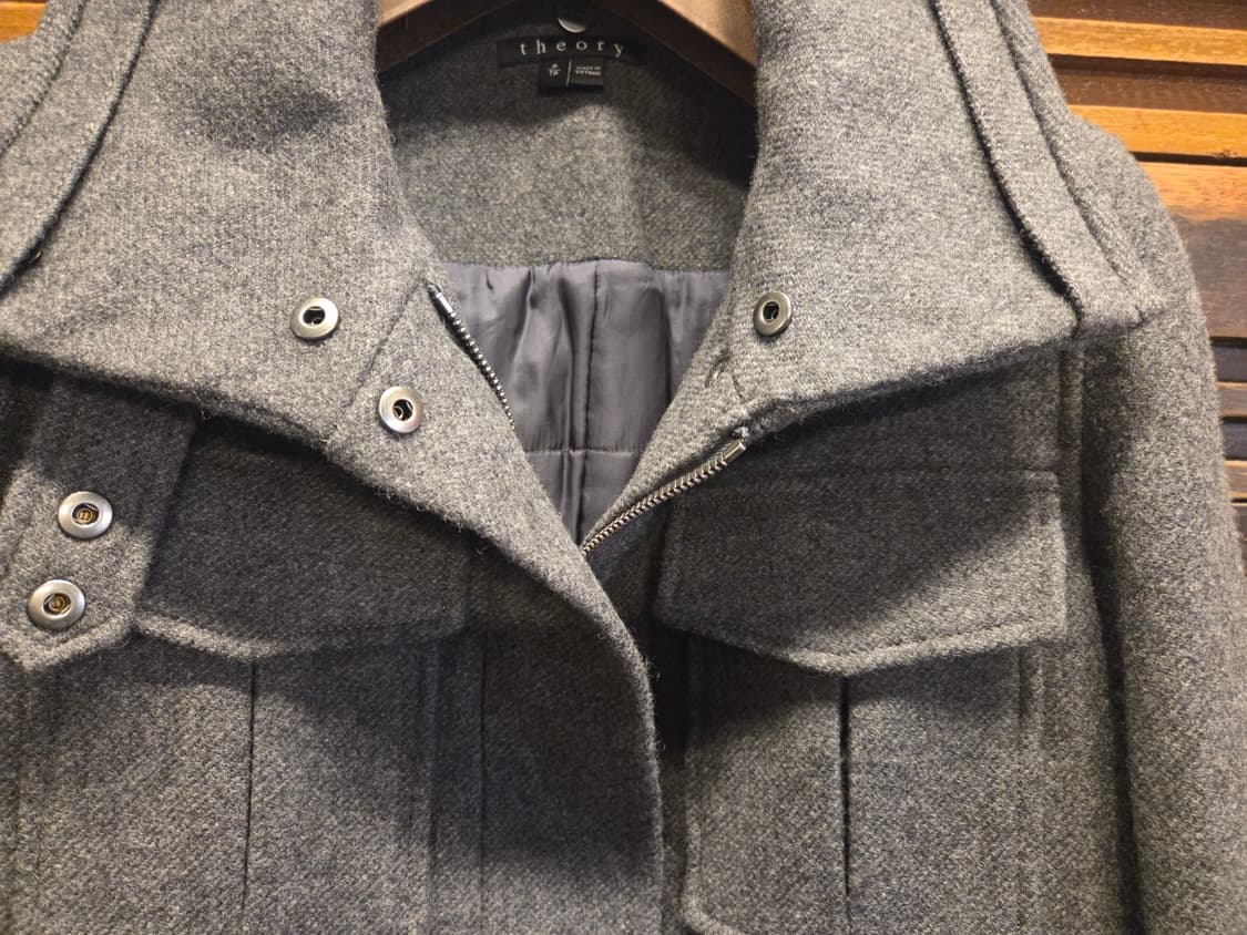 띠어리 헤비멜톤울 유틸리티코트 상품이미지9