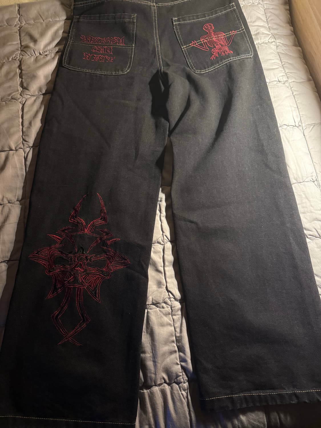 빈티지 워싱 일자 핏 바지 상품이미지1