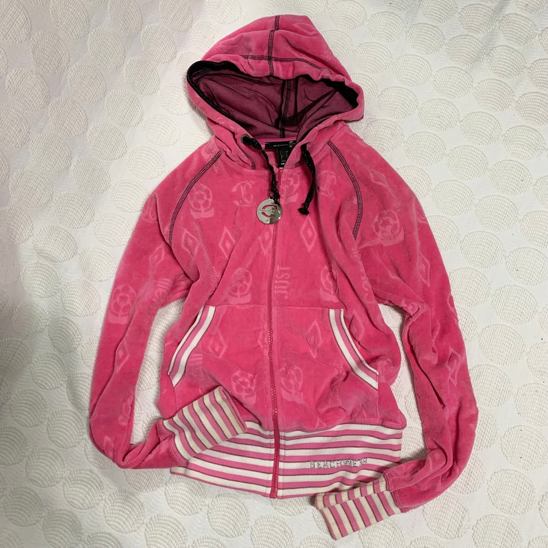 저스트 카발리 핑크 후드 저지 상품이미지5