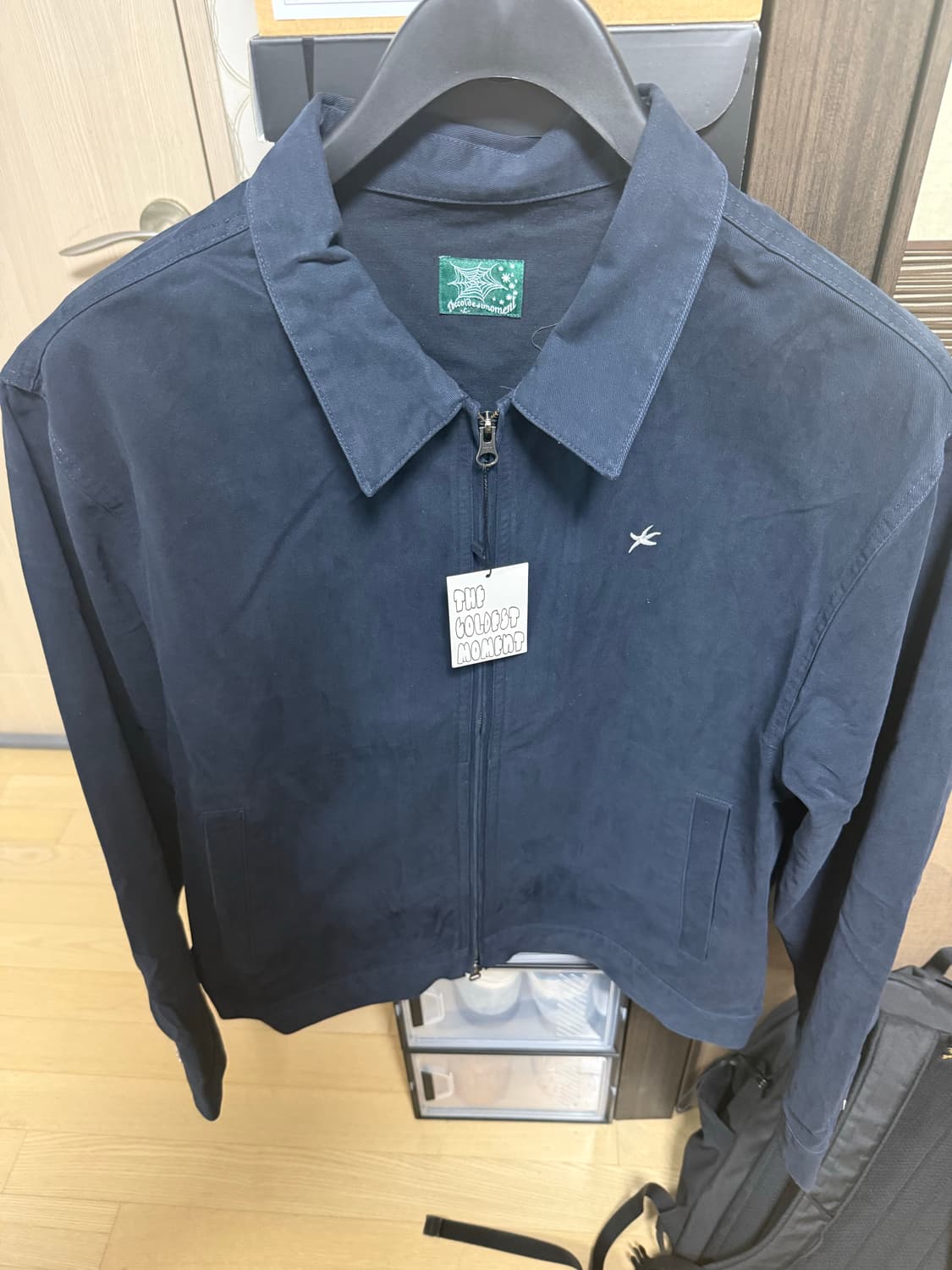 더콜디스트모먼트 TCM washed mini logo jacket L 상품이미지2