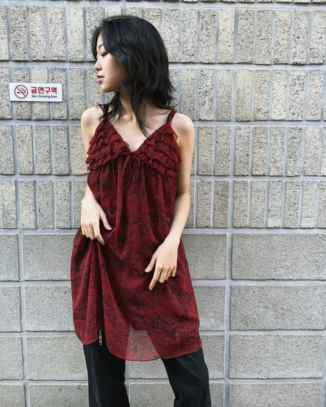 히스테릭 글래머 아카이브 패턴 슬리브리스 원피스 상품이미지3