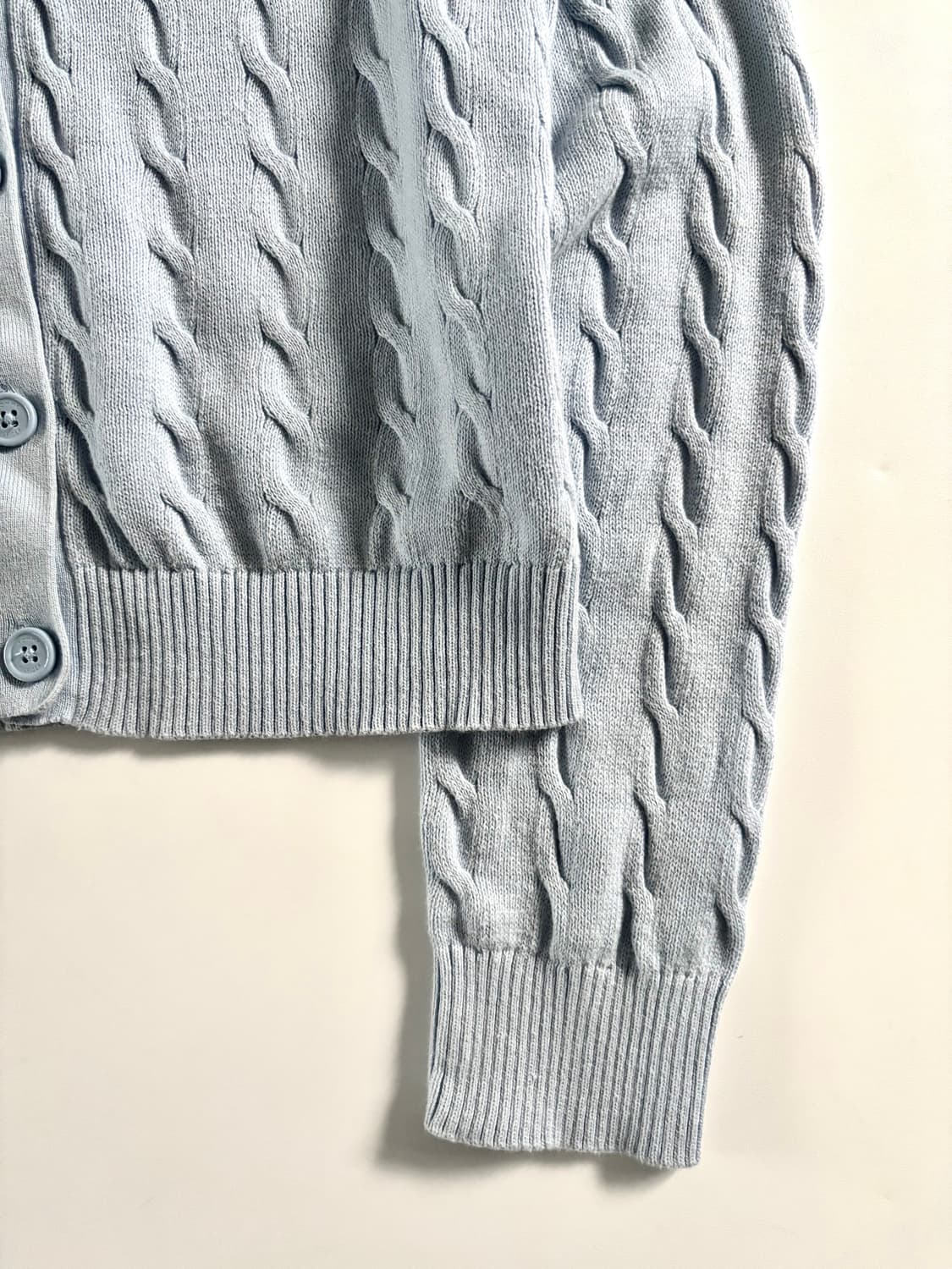 Tommy Hilfiger 타미힐피거 스카이블루 케이블 코튼 가디건 상품이미지4