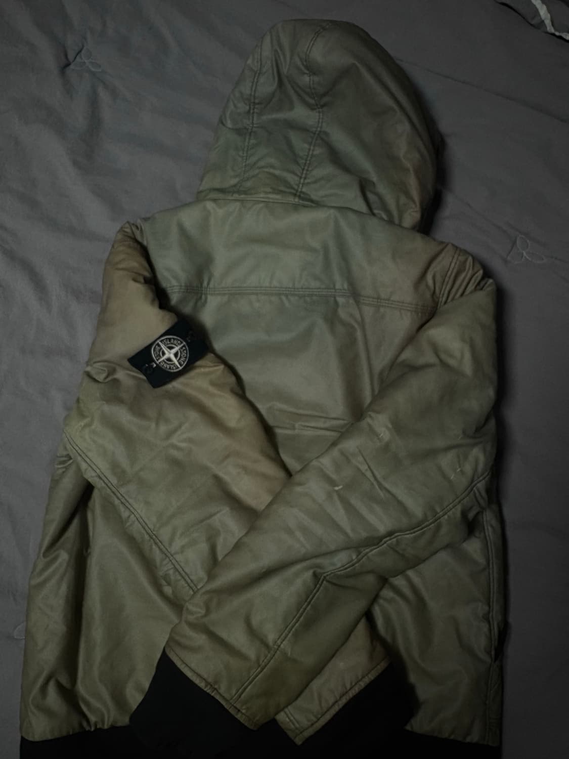 스톤아일랜드 아이스자켓 화이트와펜 L  상품이미지5