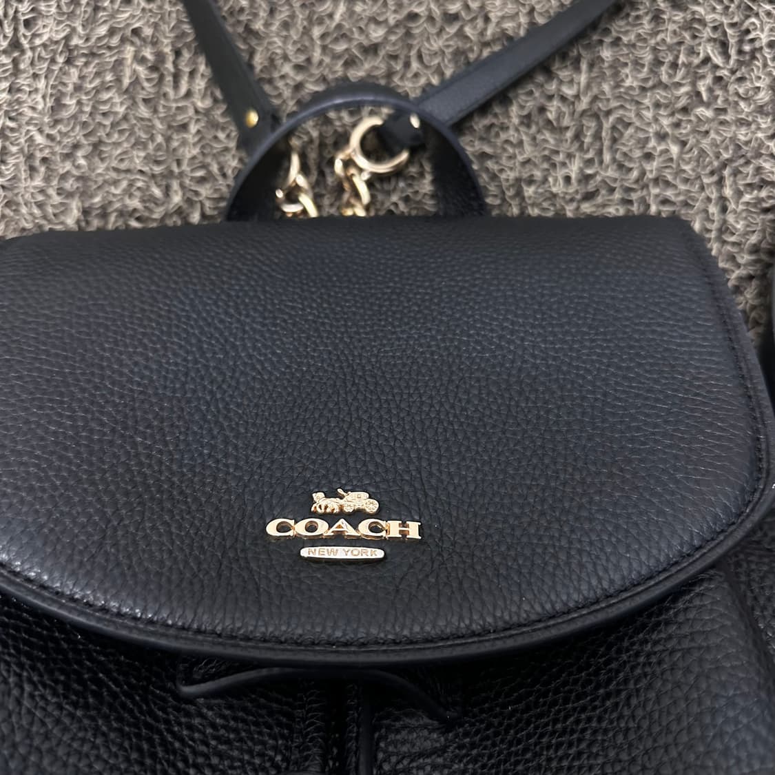 COACH 코치 여성 백팩 블랙 상품이미지3