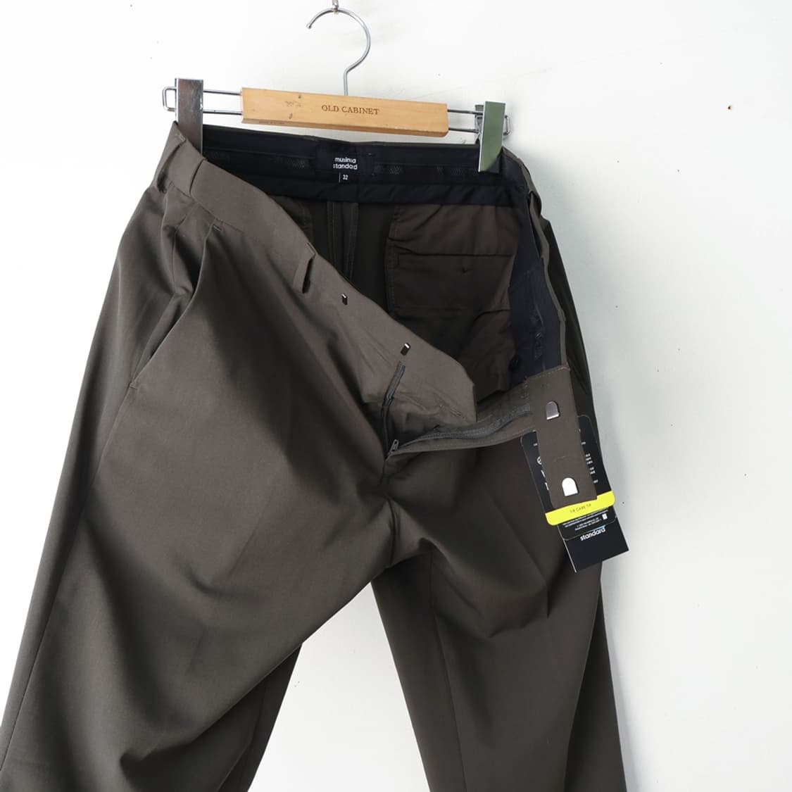 32/새상품 무신사 쿨탠다드 테이퍼드 히든밴딩 크롭 슬랙스 상품이미지6