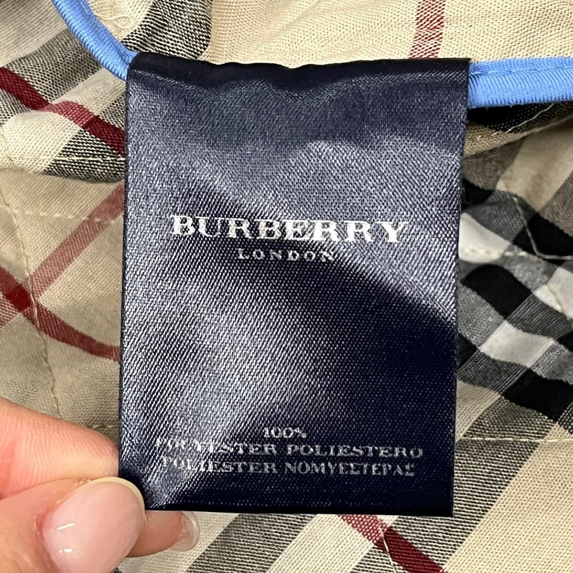[정품] 버버리 퀼팅 자켓 블루 b16 상품이미지6