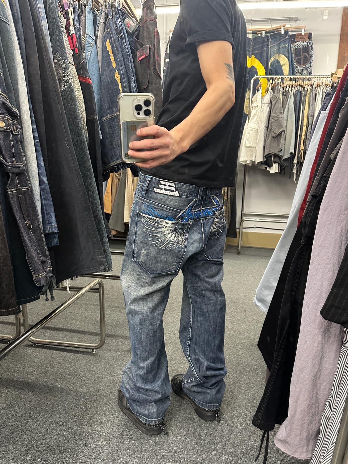 34) PEPE JEANS LONDON 날개 자수 데님팬츠 상품이미지1