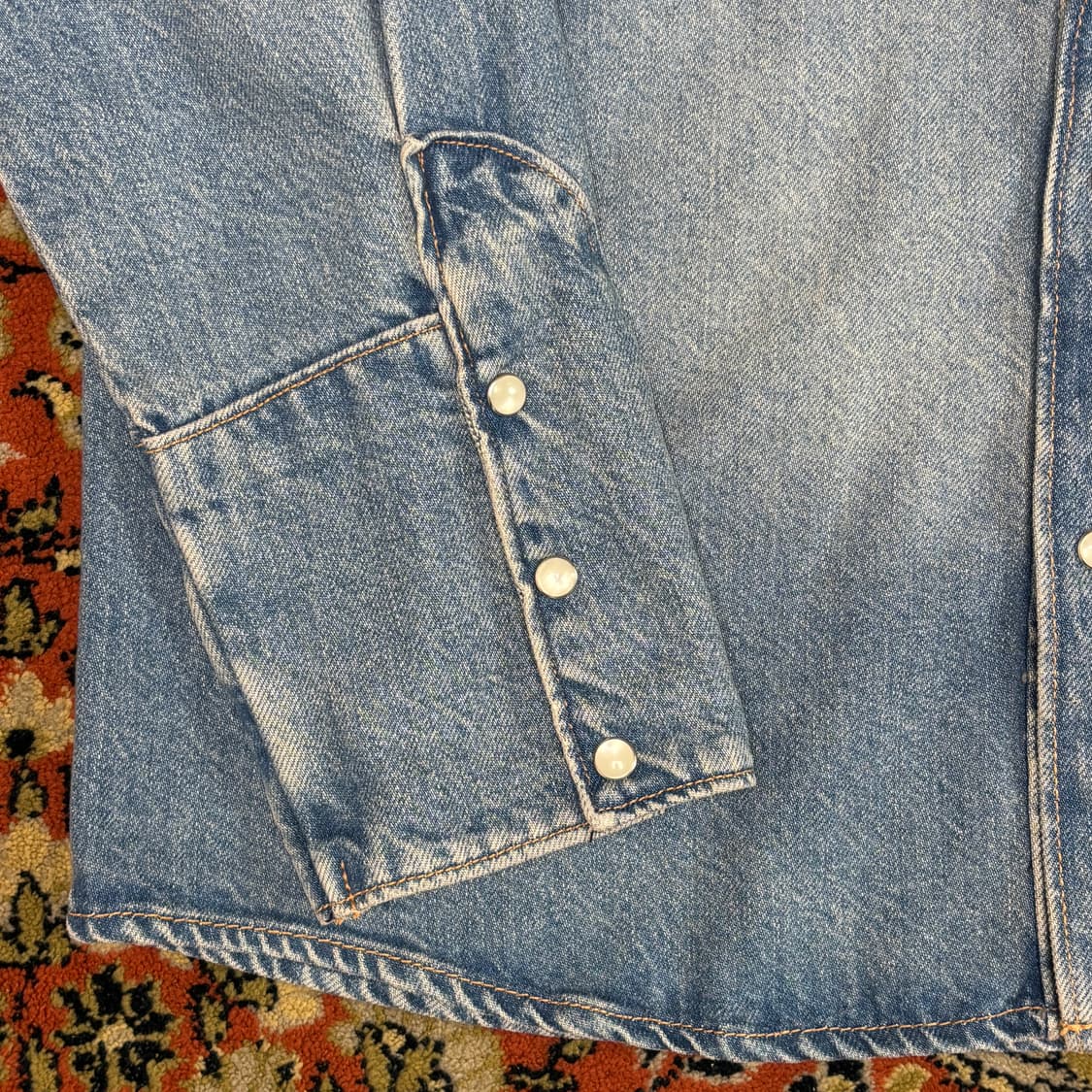 [L] ZARA 자라 웨스턴 데님 셔츠 상품이미지5