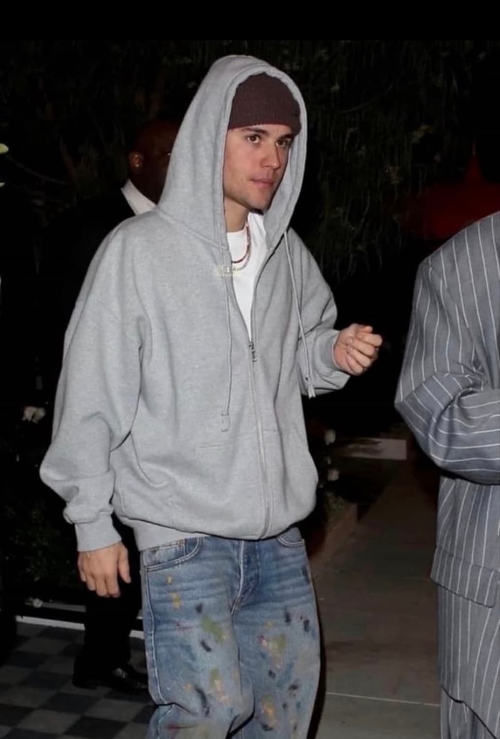 90s USA 러셀 후드집업 그레이 L 상품이미지1