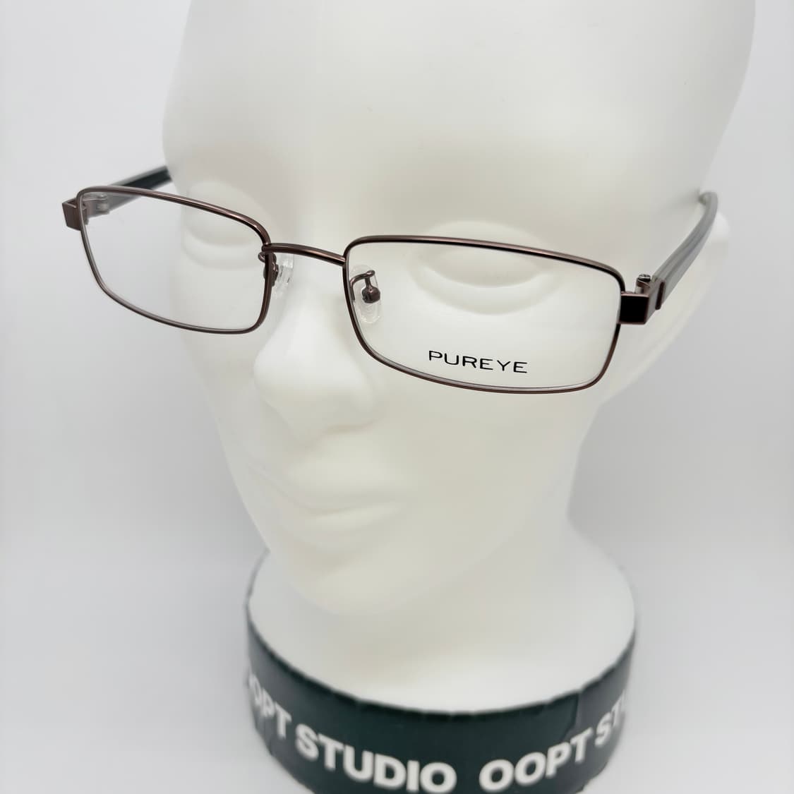 PUREYE 브라운 슬림 스퀘어 메탈테 상품이미지5