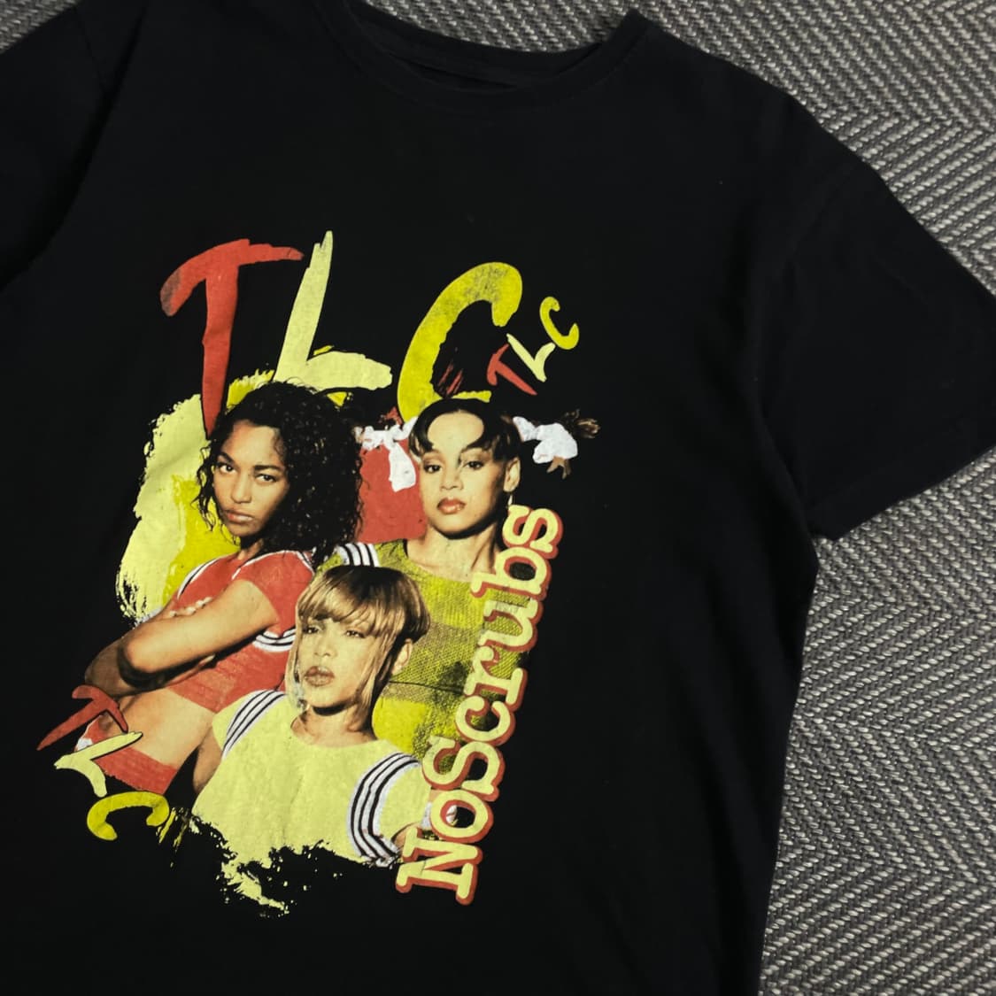 USA 빈티지 TLC 힙합 프린팅 반팔 티셔츠y 3906 상품이미지4