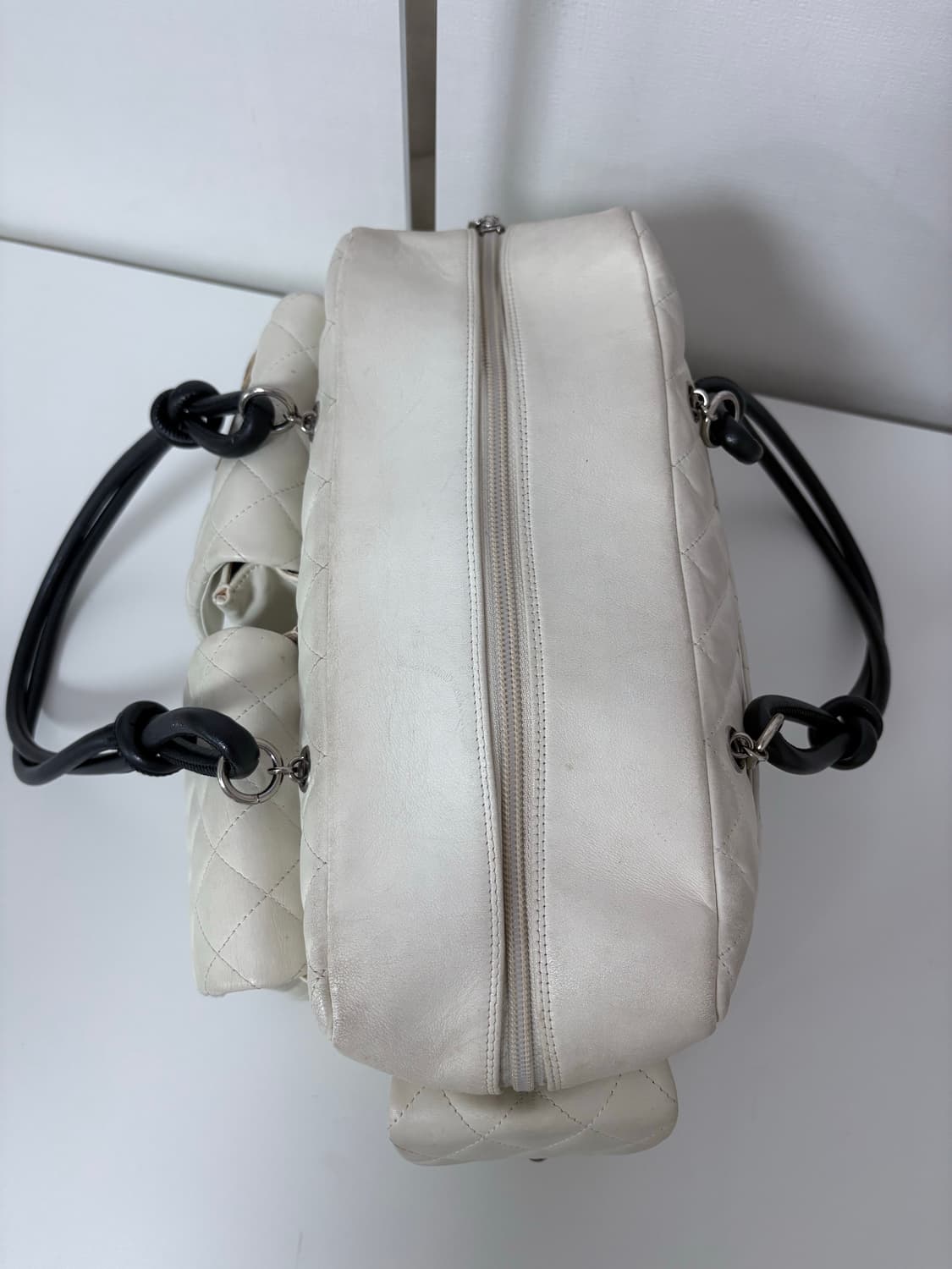 샤넬 깜봉 리포터 아이보리 숄더백 상품이미지5