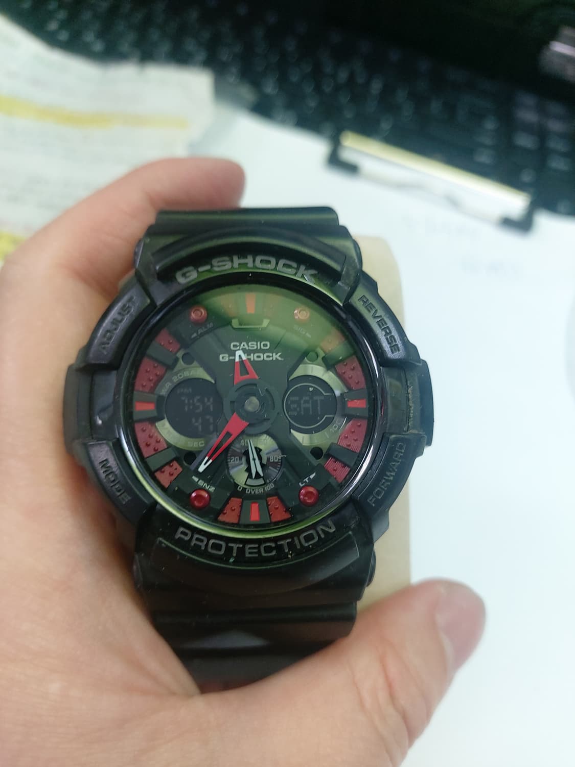 블랙 색상의 카시오 지샥 시계 상품이미지1