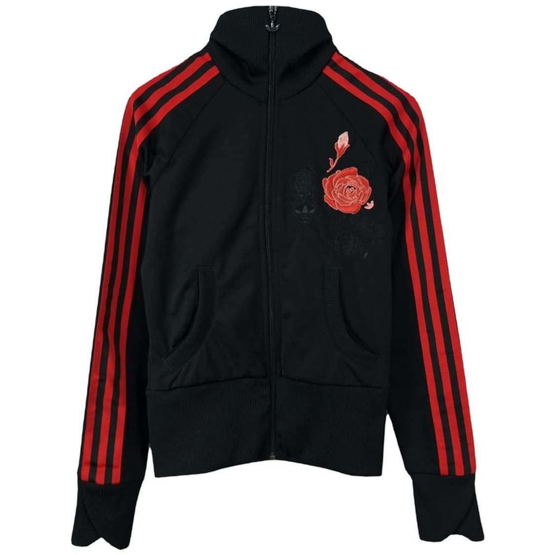 [아디다스] 로즈 장미 자수 져지 트랙탑 집업 자켓 블랙 M18583 상품이미지2