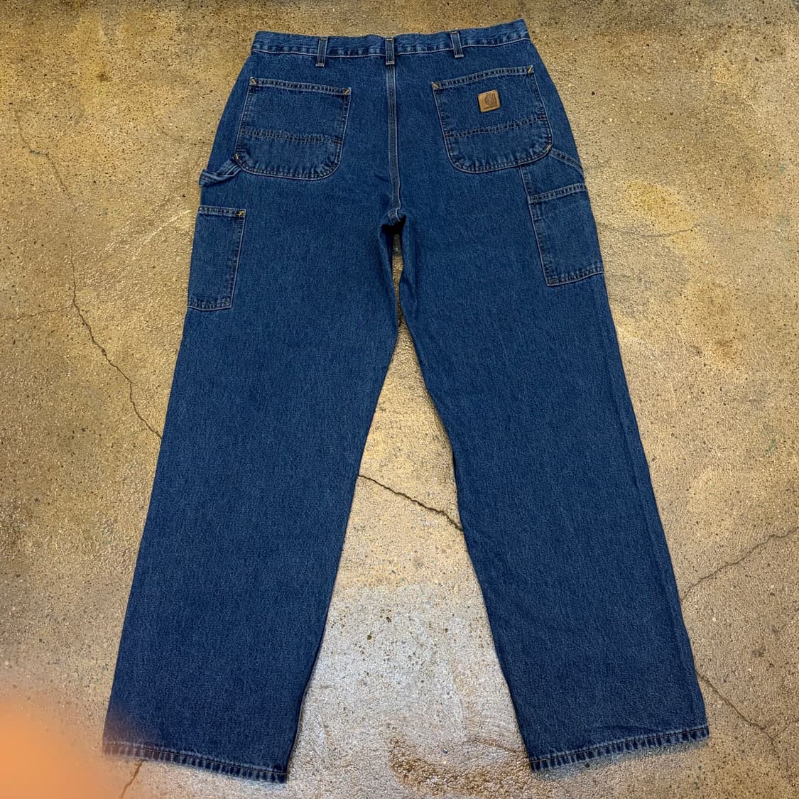 00s USA 빈티지 칼하트 싱글니 더블니 워크 데님팬츠 청바지 상품이미지6