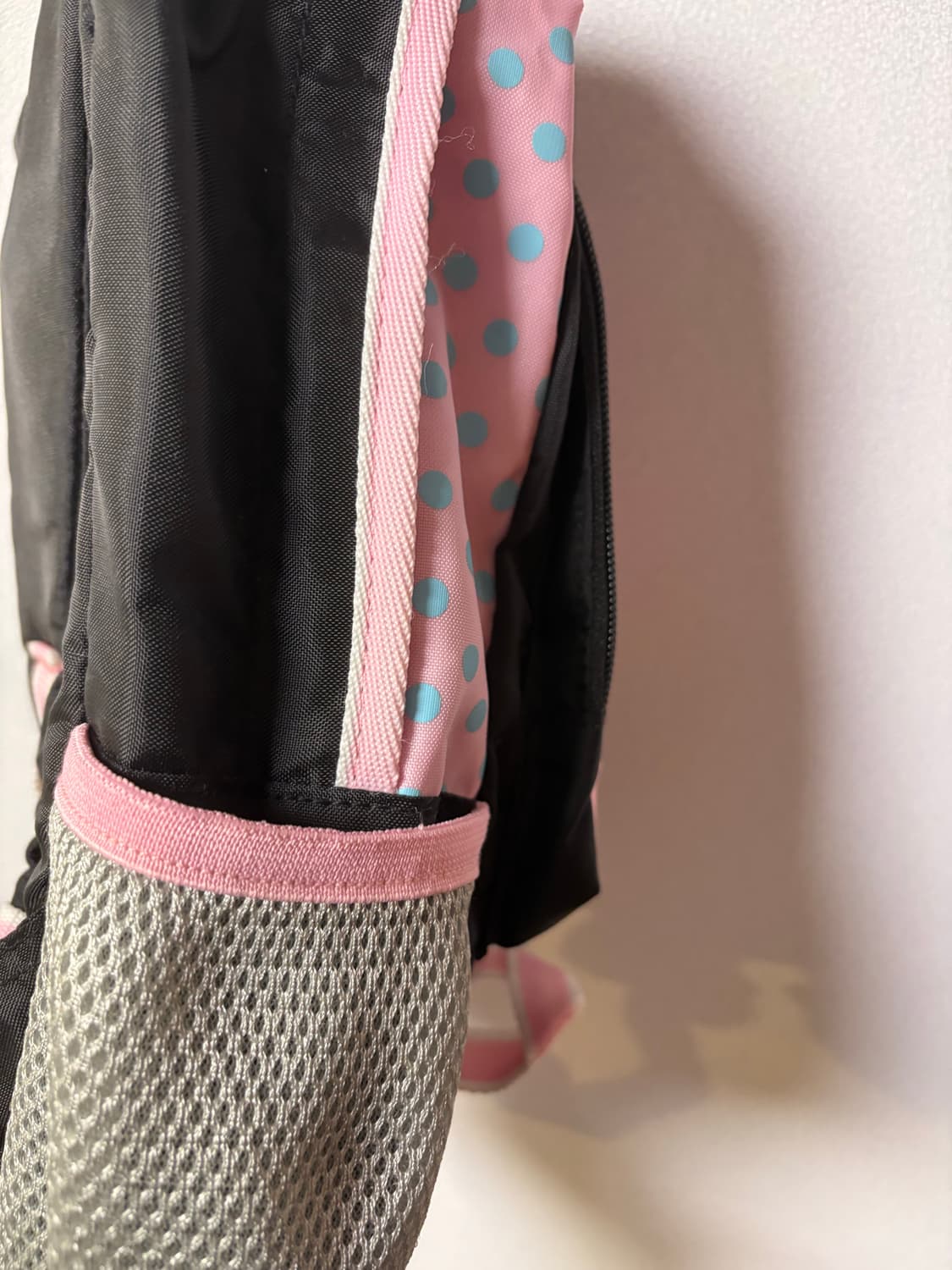 choop 일본 고전 빈티지 키즈백팩 도트 핑크 y2k 가방 체크 핀터깔 상품이미지5