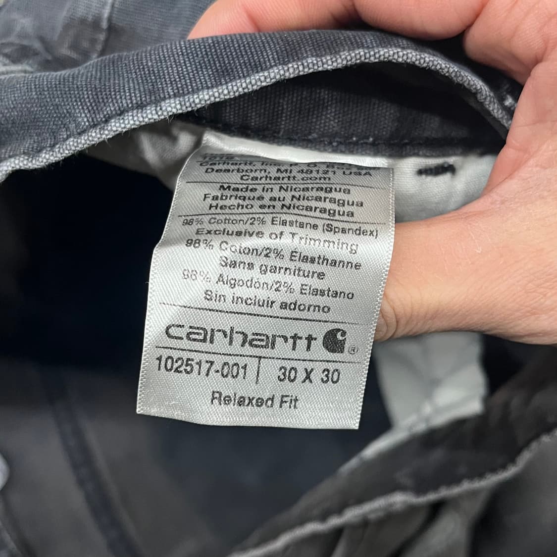 Carhartt 데미지 워크 팬츠 (29“) 상품이미지5