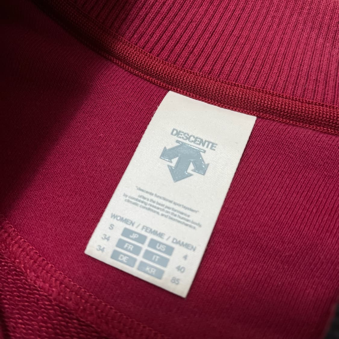 데상트 여성 추신수 헌정 20-20 클럽 바시티 자켓 [와인] S/85 상품이미지9