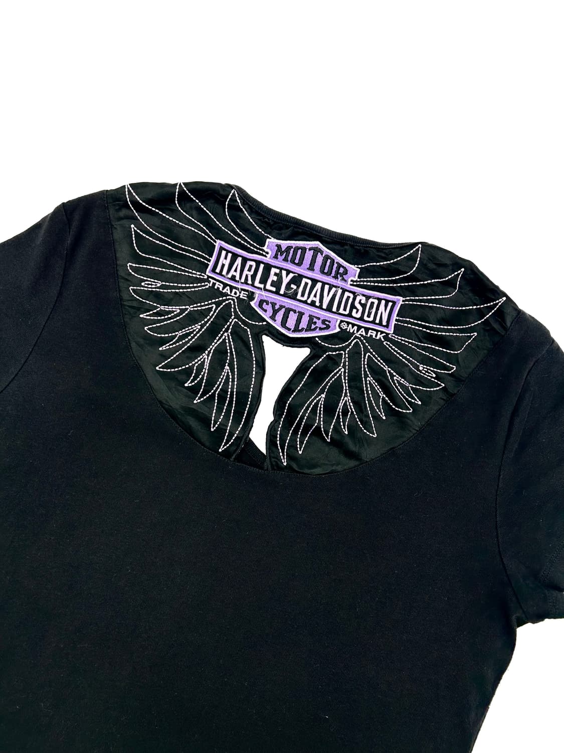 할리데이비슨 자수 브이넥 반팔티 상품이미지6