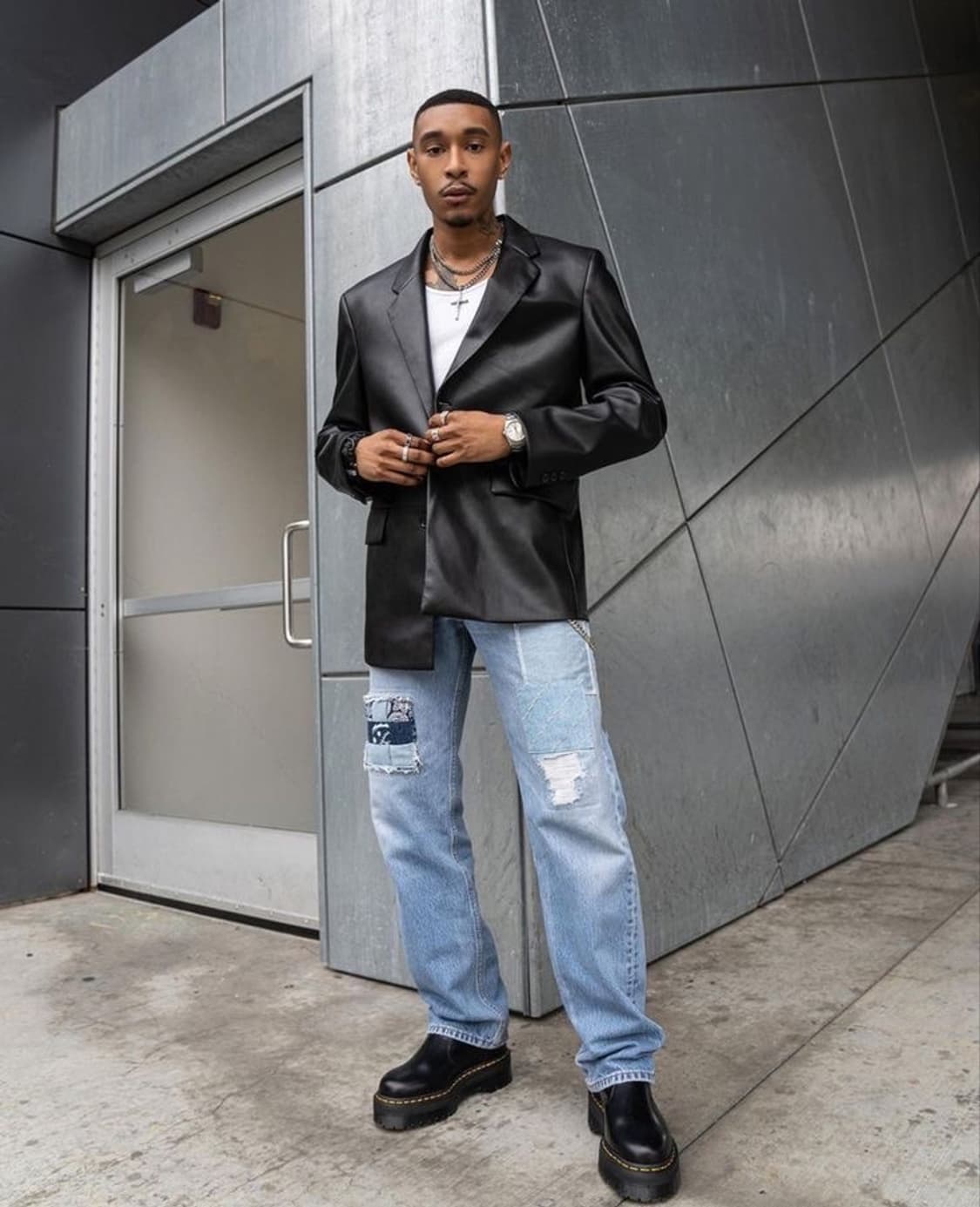 빈티지 레더 블레이저 가죽 자켓 빈티지 블레이저 자켓 상품이미지10