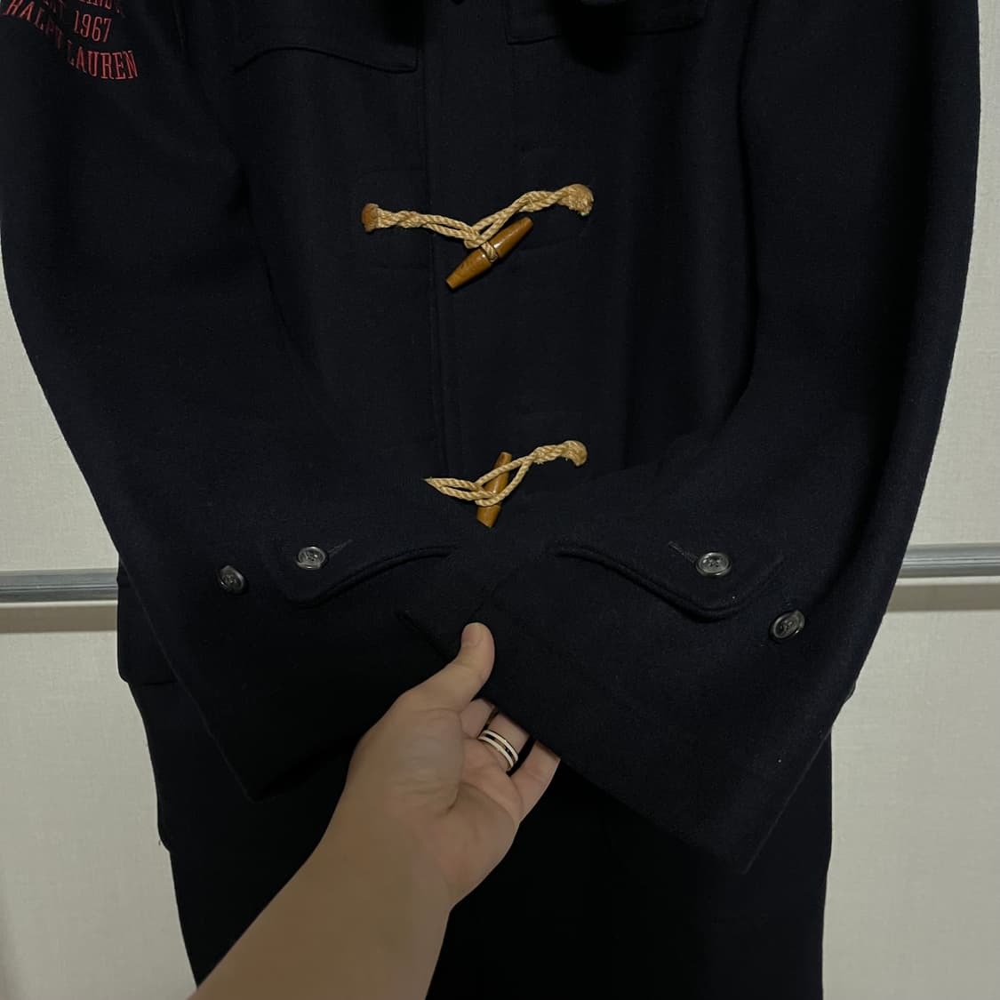 폴로 랄프로렌 더플코트 블랙 L 상품이미지7