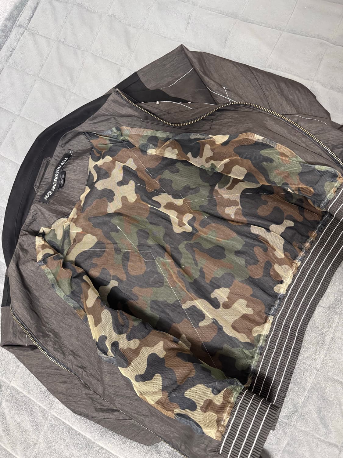 앤더슨벨 두아 메탈 블루종 자켓 L 상품이미지3