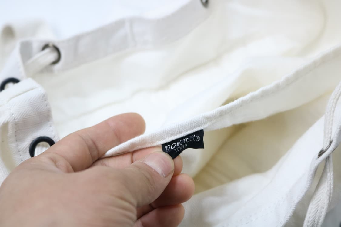 PORTER 포터 화이트 헤링본 코튼 캔버스 백팩 상품이미지9