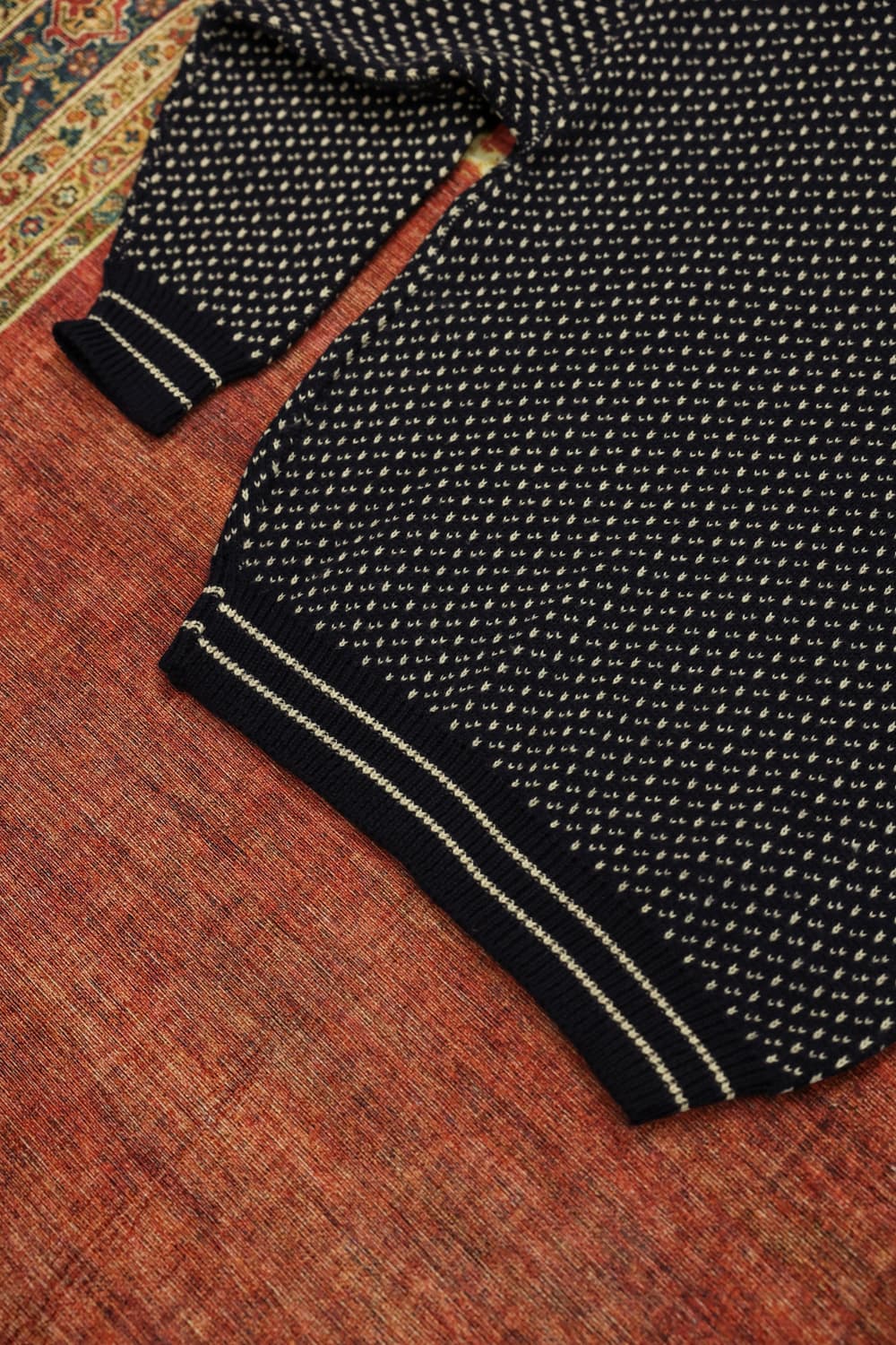 80~90s 빈티지 브리티쉬 버드아이 울 니트 판매 상품이미지9