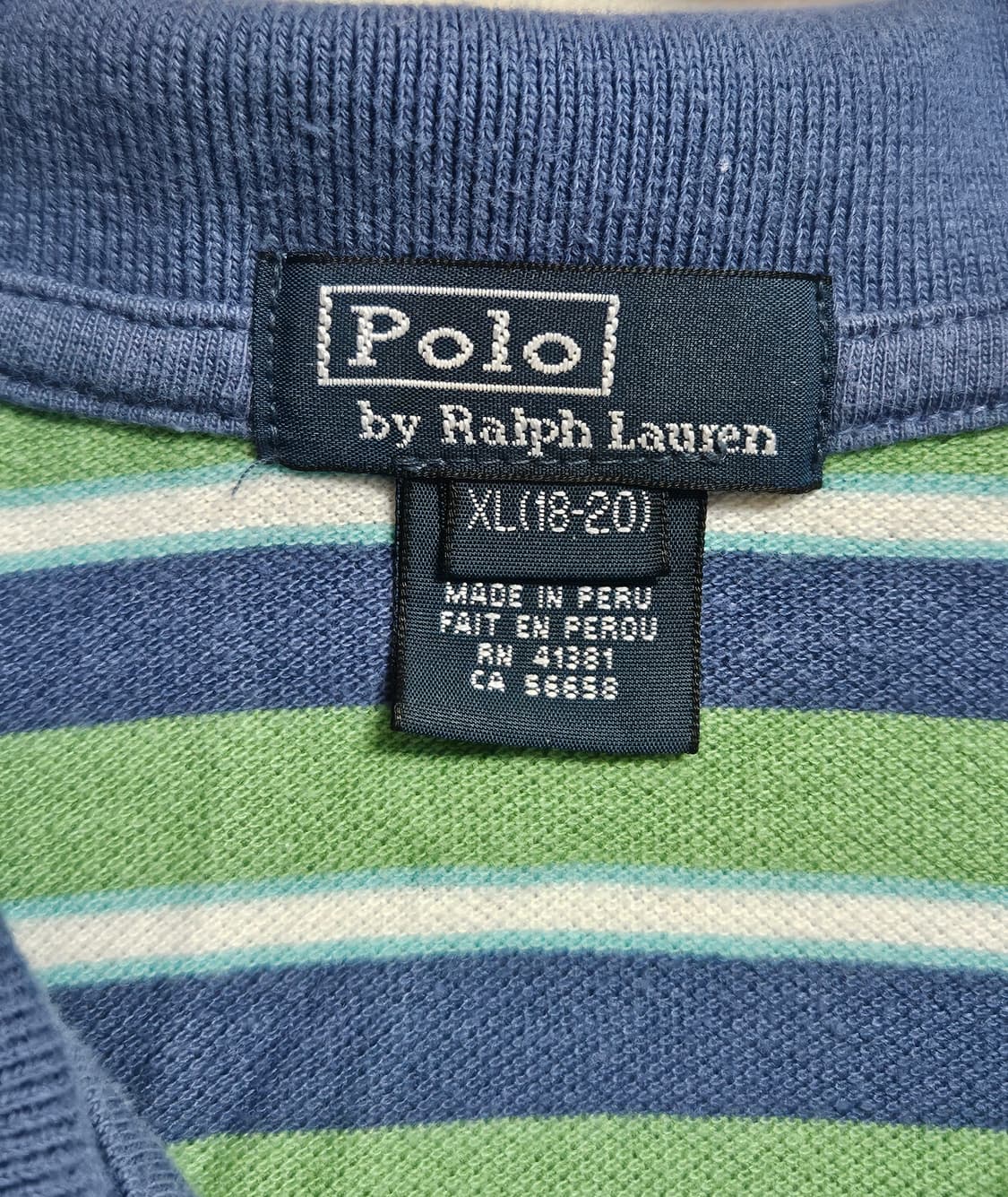 polo 폴로 반팔 카라티셔츠 스트라이프 빈티지/폴로 랄프로렌 상품이미지4