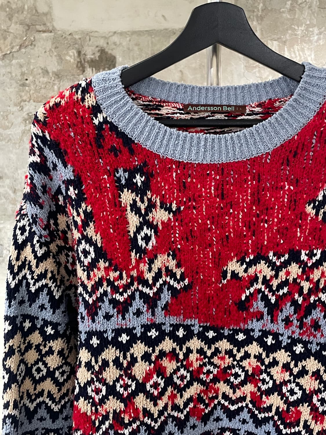 앤더슨벨 믹스 서브머지 노르딕 스웨터 상품이미지2