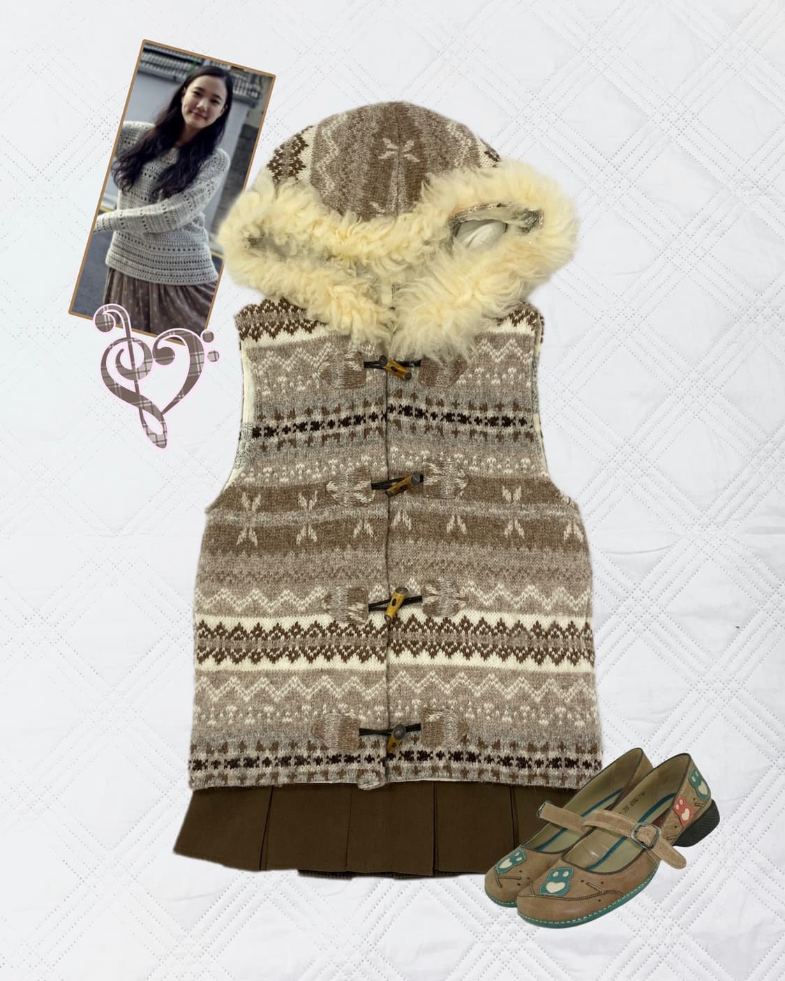 ꒰ঌ 라떼맛 노르딕 떡볶이 조끼 ໒꒱ 상품이미지1