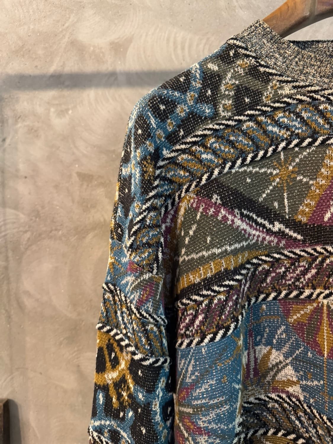 미쏘니 패턴 니트 100 상품이미지4