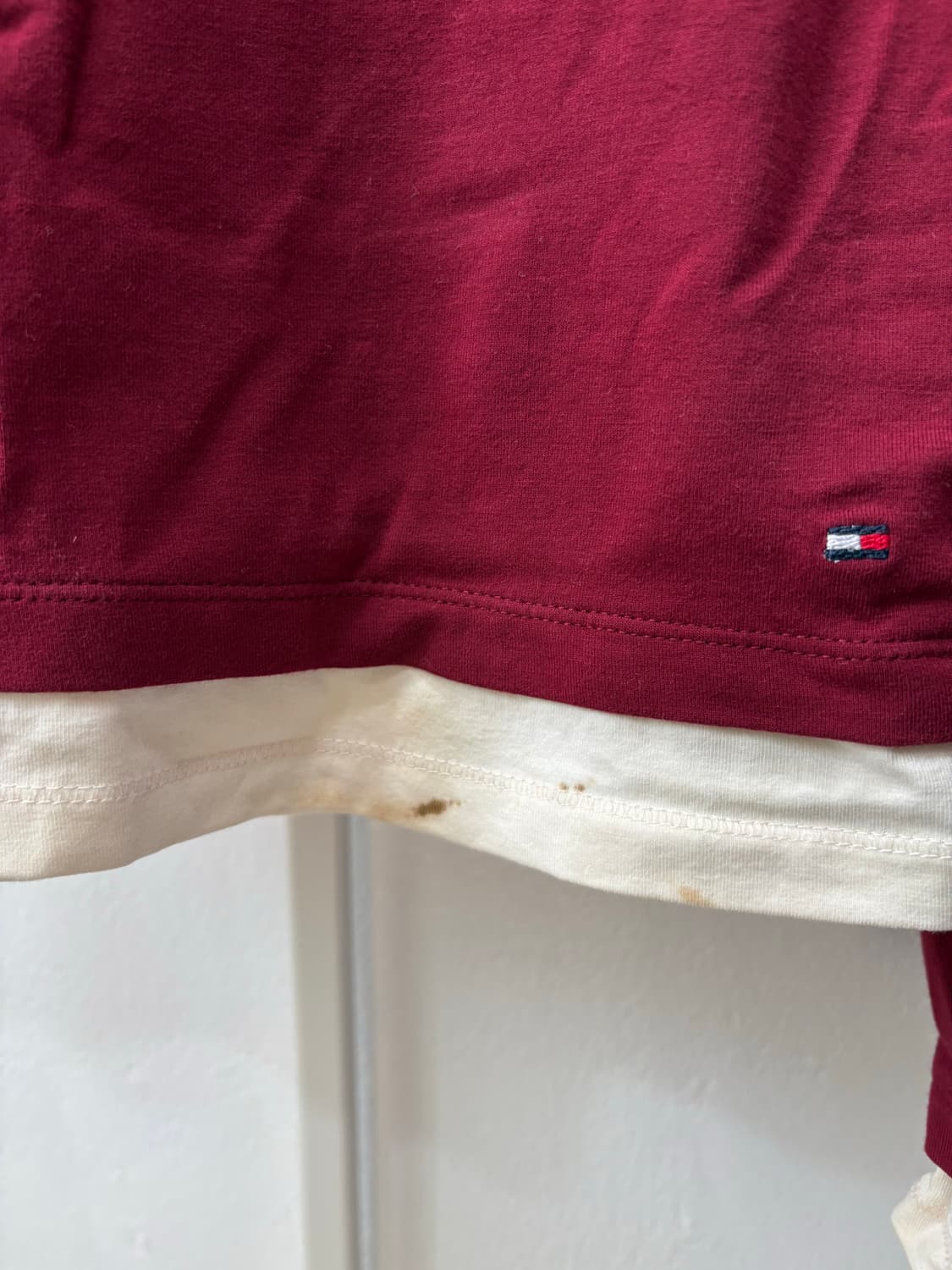 타미힐피거 버건디 레이어드 롱슬리브 상품이미지7