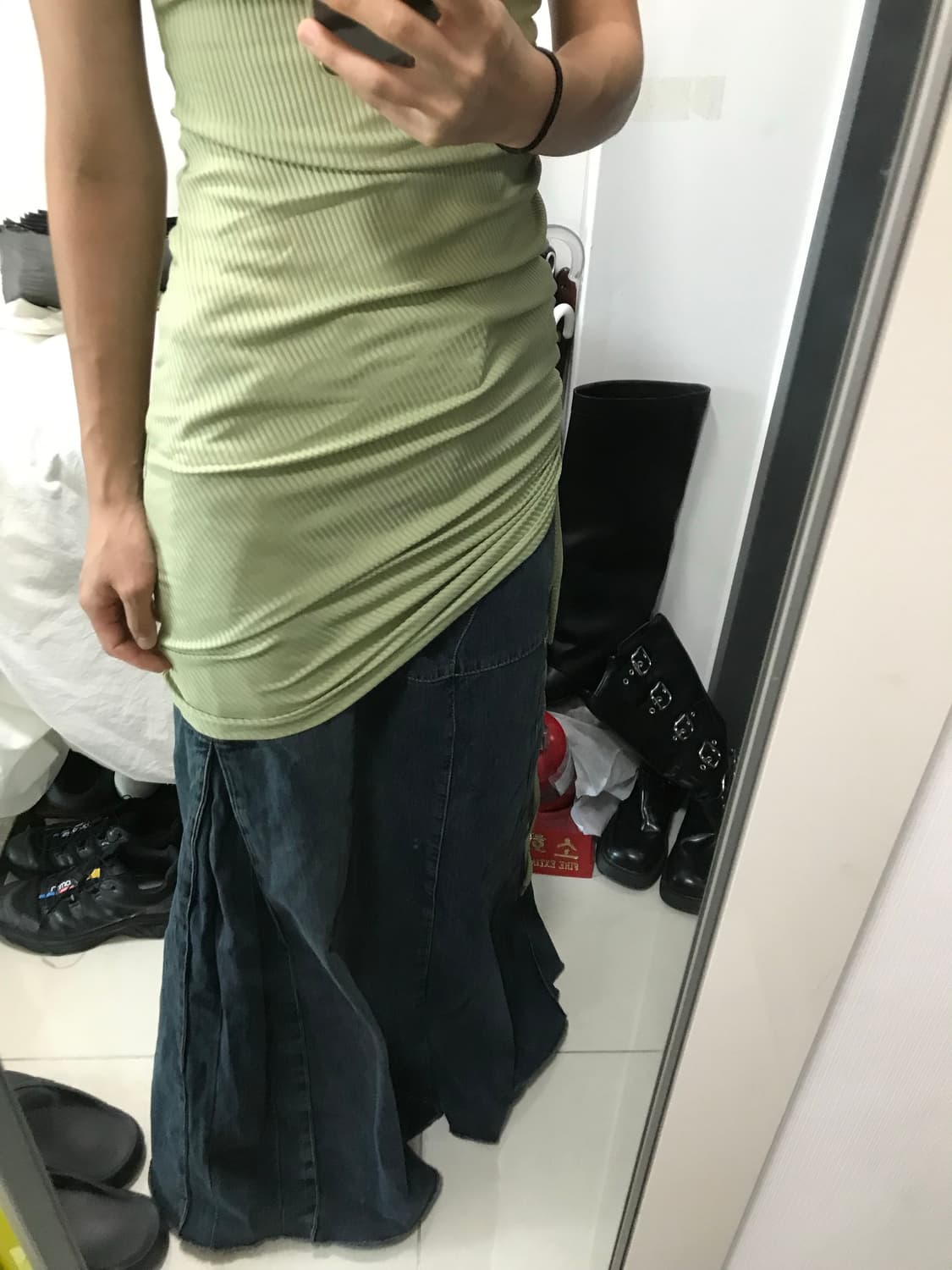 빈티지 맥시 롱 데님SK 상품이미지10