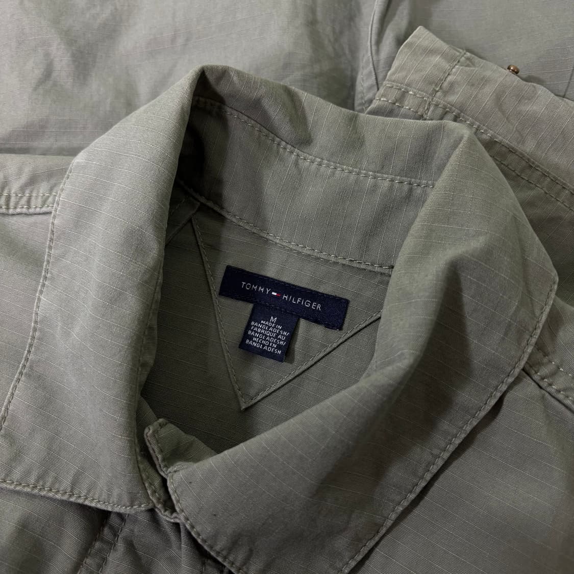우먼M 타미힐피거 카키 립스탑 야상자켓 상품이미지4