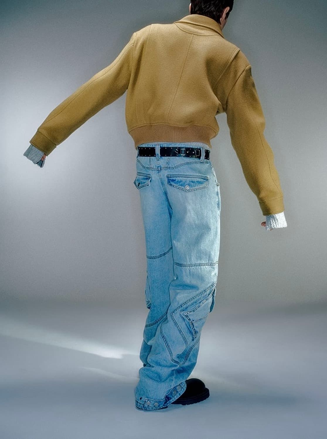 베이컨트 아카이브 카고 데님 팬츠 라이트 블루 상품이미지3