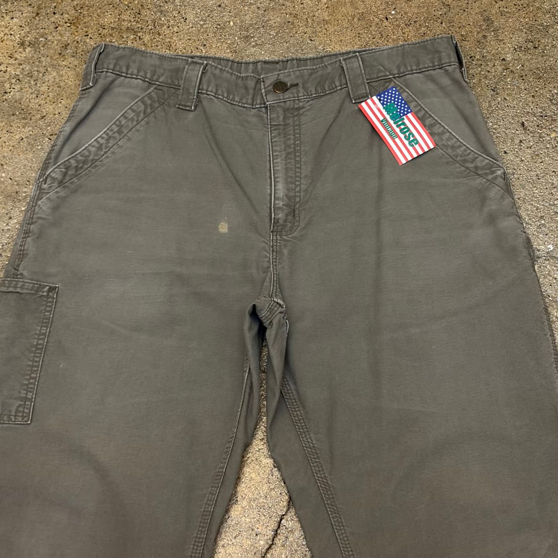 00s USA 빈티지 칼하트 헤비코튼 싱글니 워크팬츠 상품이미지2