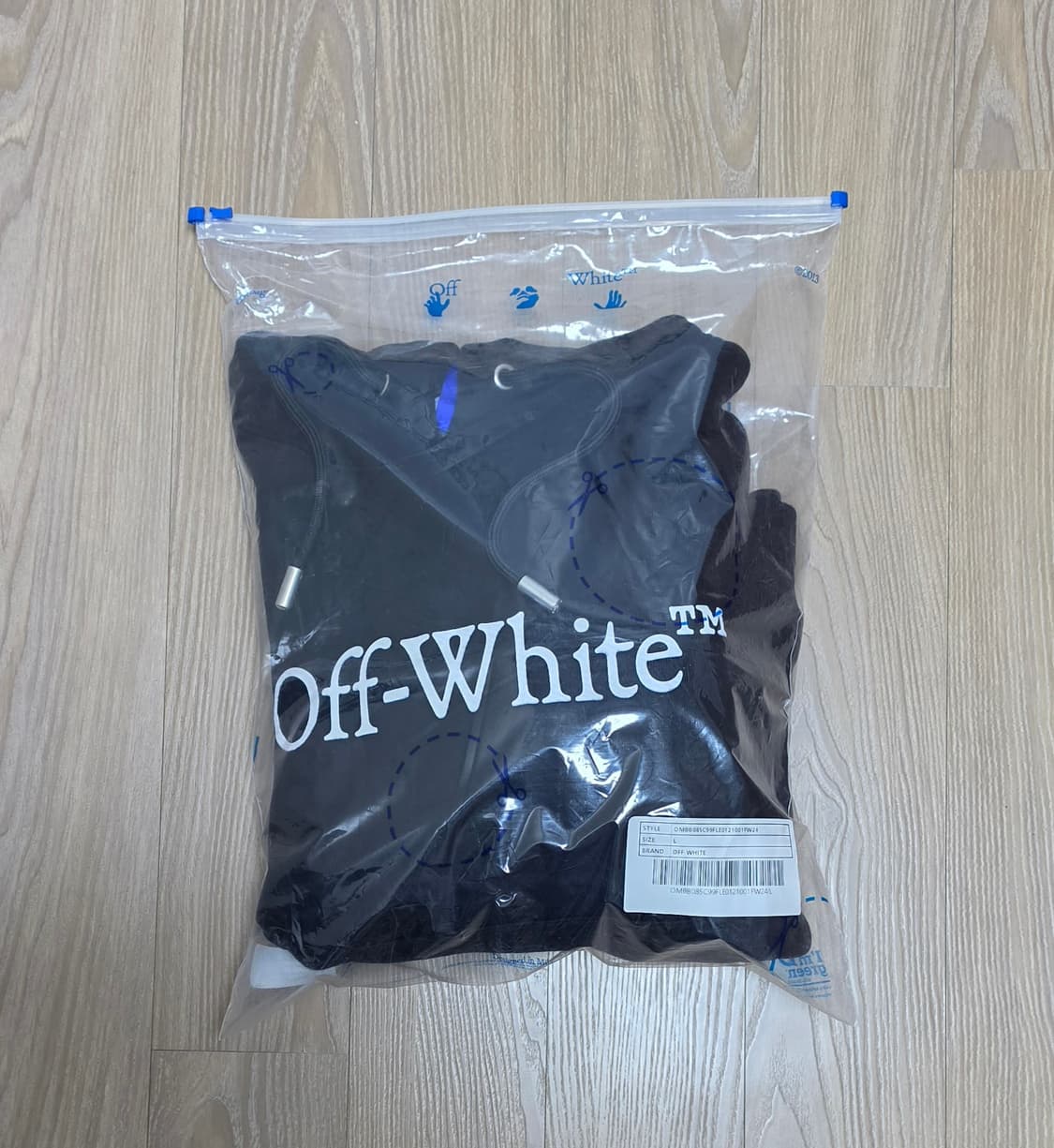오프화이트 후드티 L 새상품 상품이미지8