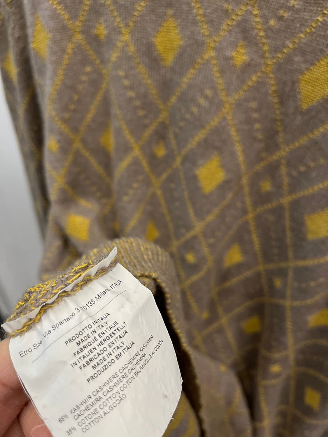 여) 에트로 캐시미어 니트  상품이미지5