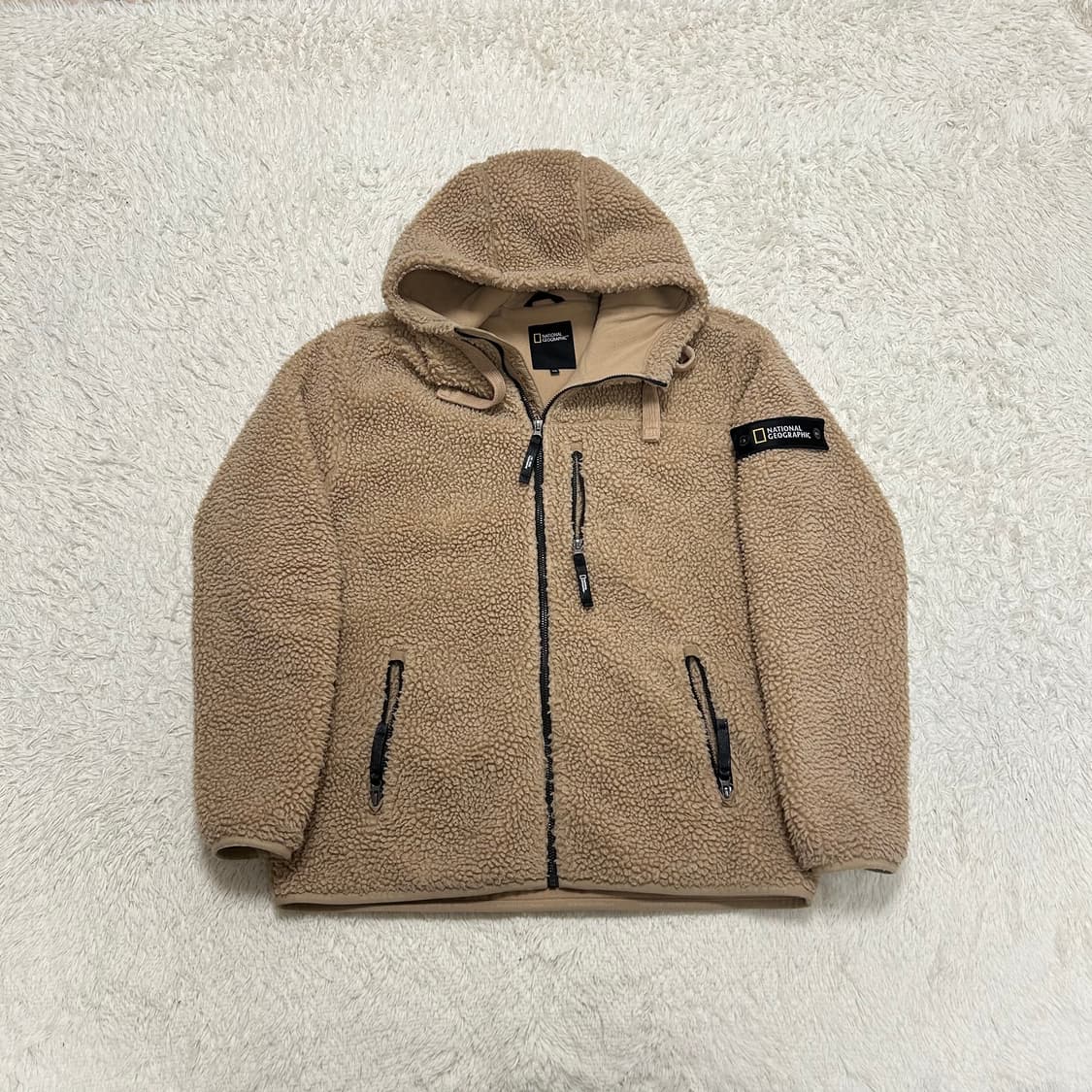 National Geographic Beige Fleece Jacket  상품이미지4
