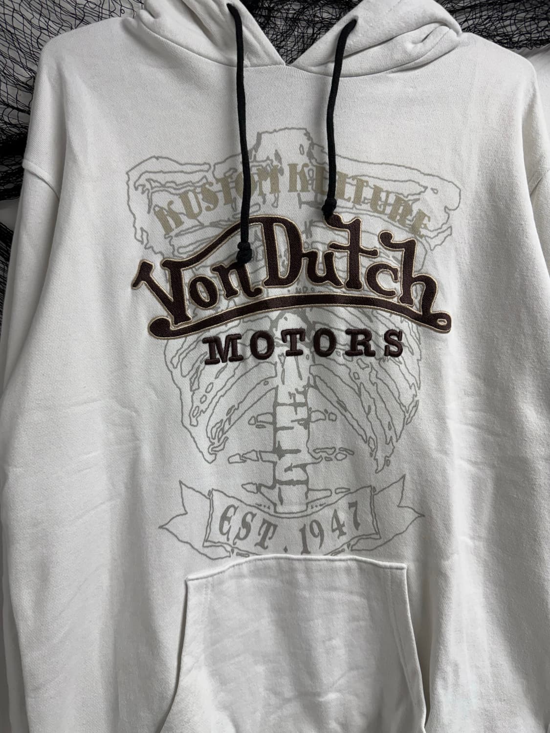 Von dutch skull printing hoodie longslee 상품이미지2