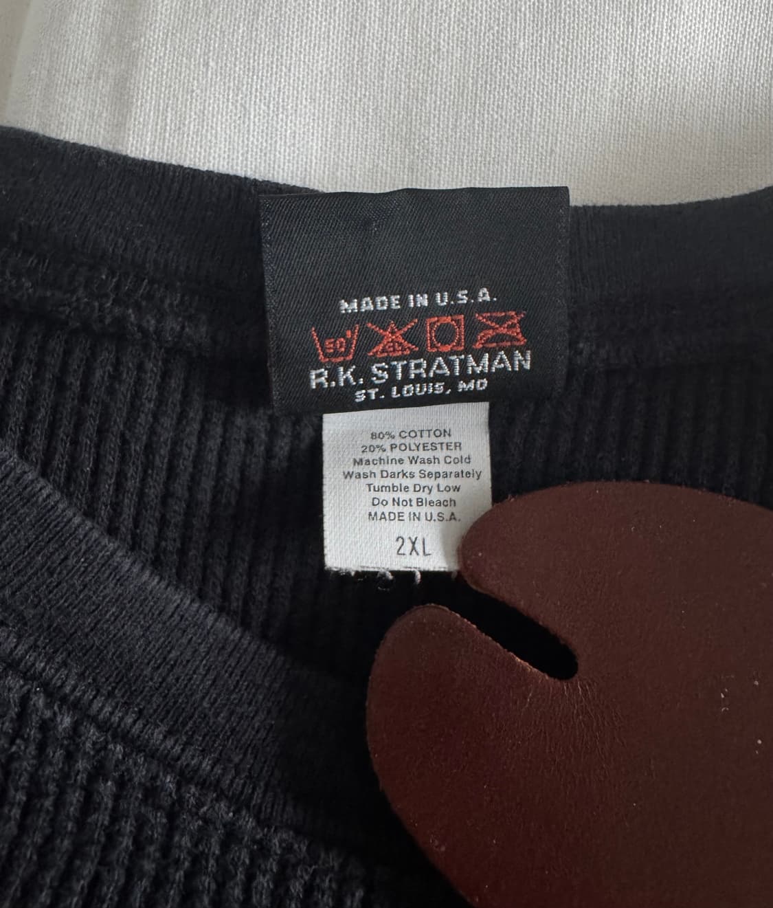 [XXL] 90s 빈티지 할리데이비슨 와플 써멀 롱슬리브 티셔츠 상품이미지4