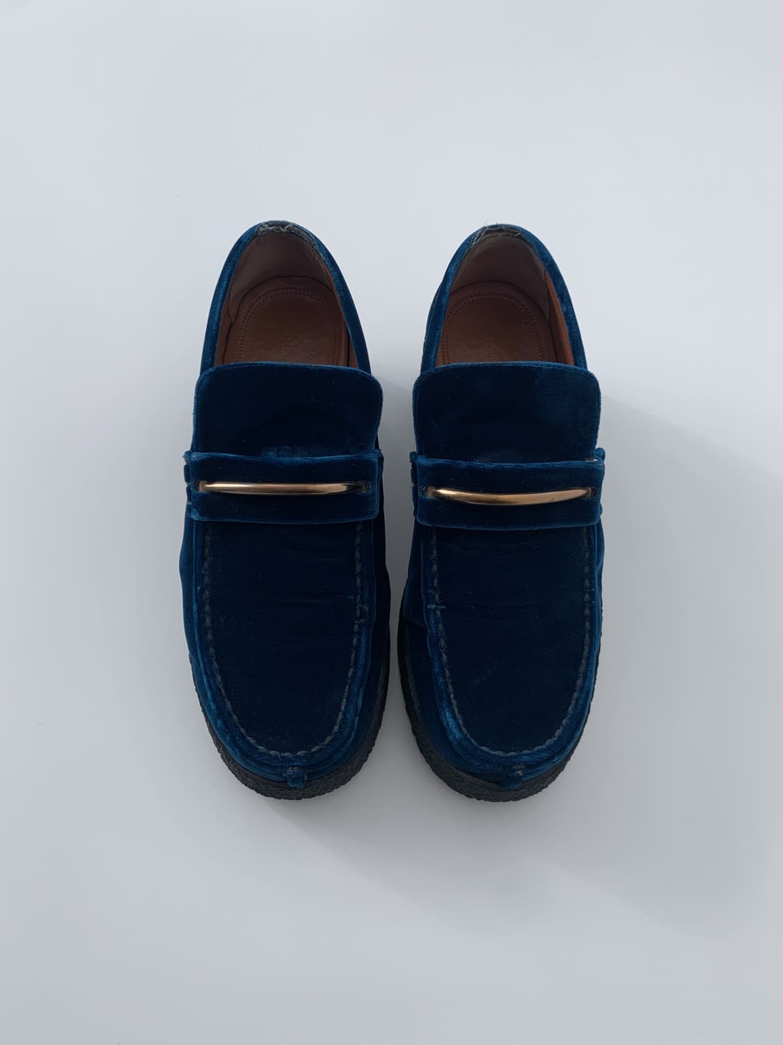 Velour Flatform Loafer 상품이미지4