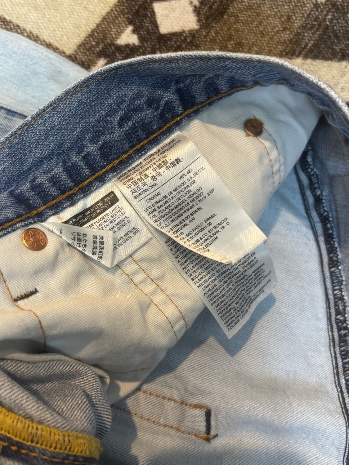 리바이스 하이볼 프리미엄 데님 팬츠 상품이미지8