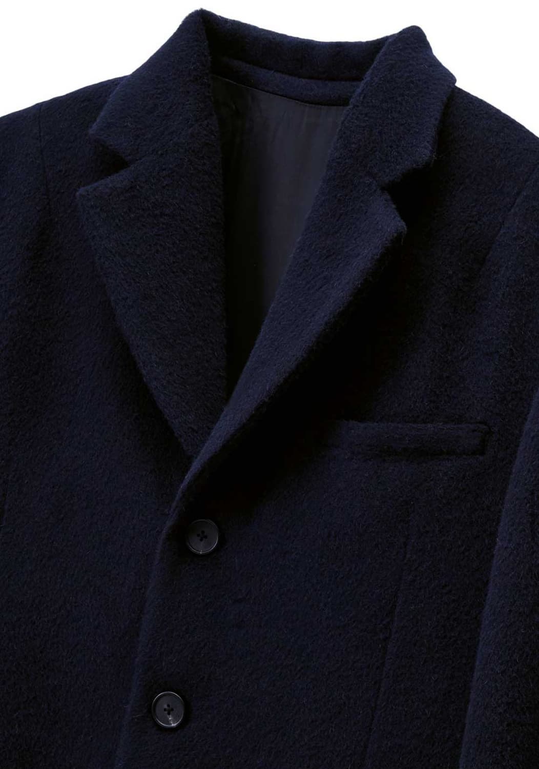 Stu 백 버튼 싱글 코트 네이비 M 새상품 상품이미지3