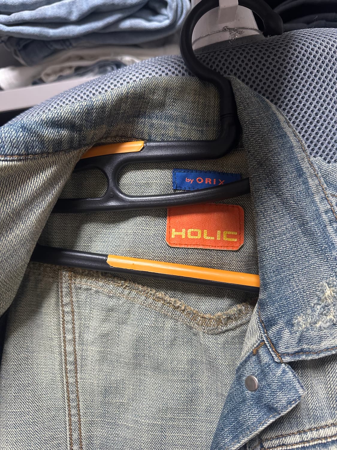 빈티지 청 숏 조끼 상품이미지3