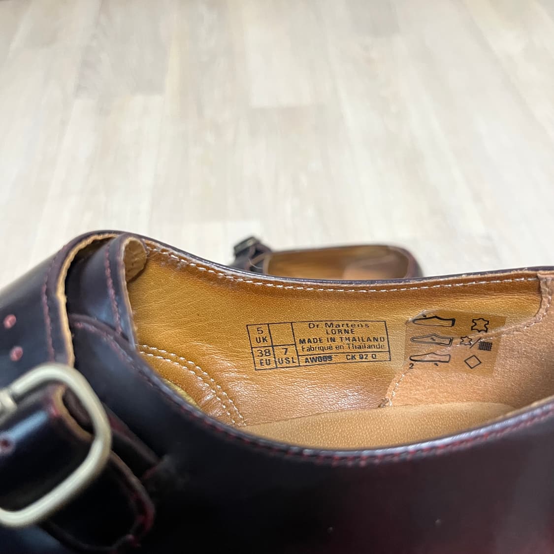 (240) 닥터마틴 Dr.martens LORNE 론 몽크 슈즈 버건디 상품이미지4